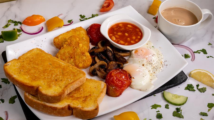 Full English Vegetarian Breakfast